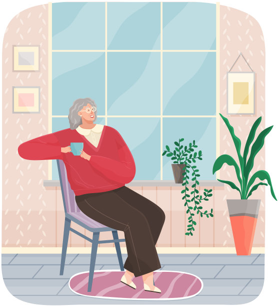 成年女性坐在家里的沙发上喝酒图片下载