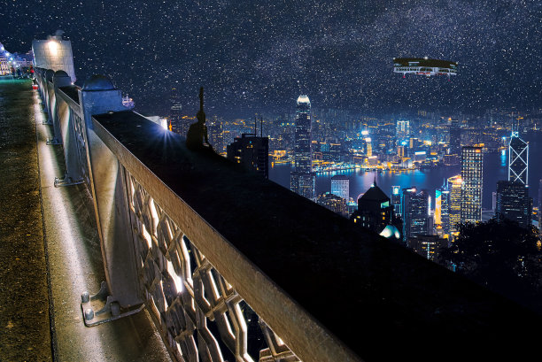 晚上的加拉塔桥图片下载