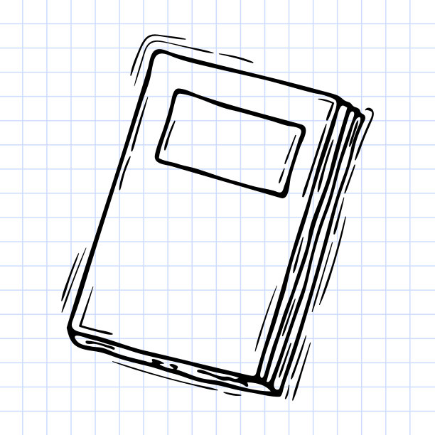 手绘杂志书或笔记本大纲图片下载