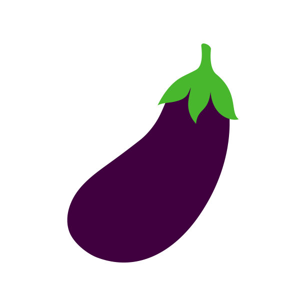 卡通茄子孤立上白图片下载