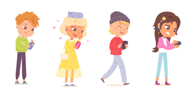 有手机的孩子手里拿着电话图片下载