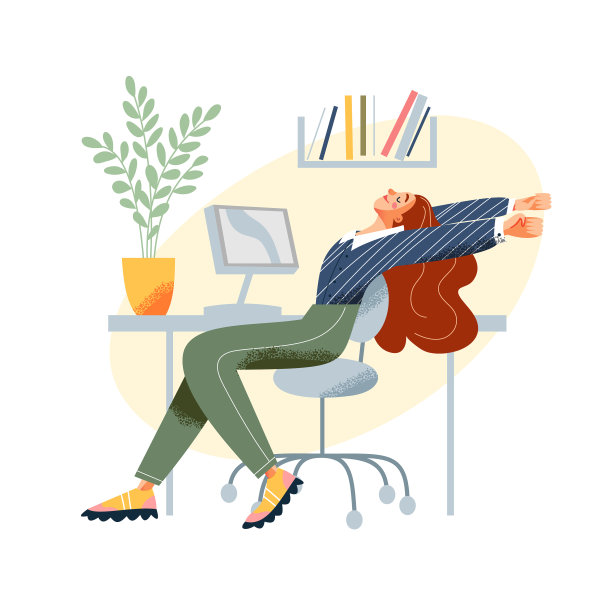 女商人训练做瑜伽锻炼在图片下载