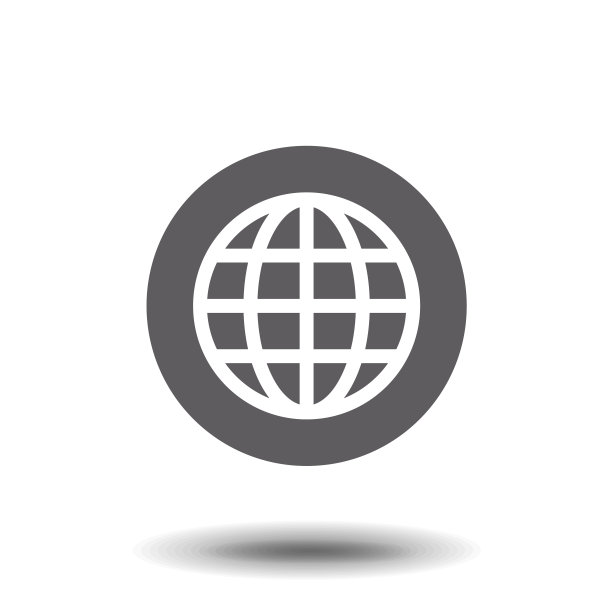 地球仪图标地球仪符号平图片下载