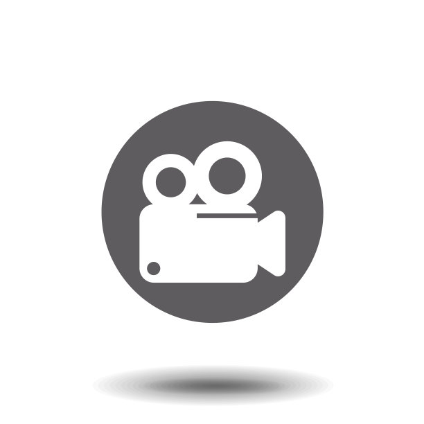 电影相机平面图标图片下载