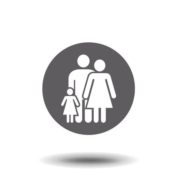 家庭图标在白色背景图片下载