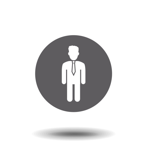 商人偶像在时髦的平底风格孤立上图片下载