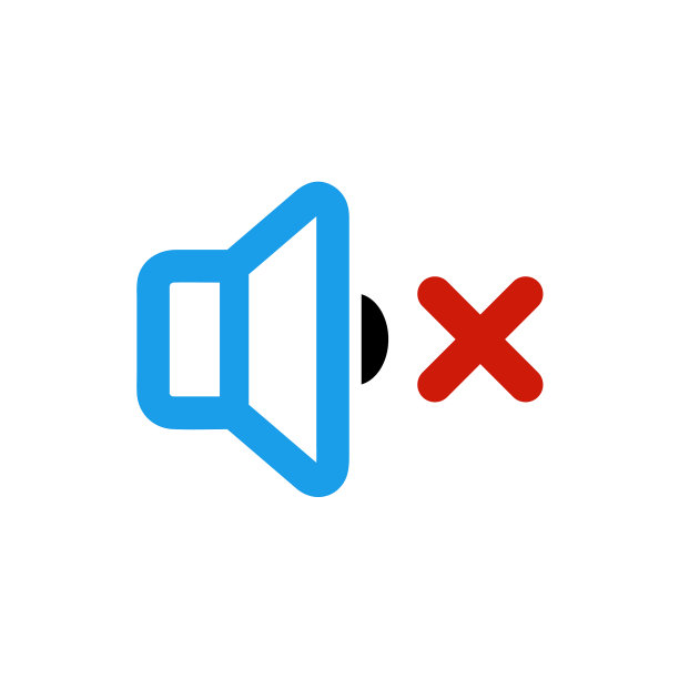 静音扬声器标志图标无声音符号-静音图片下载