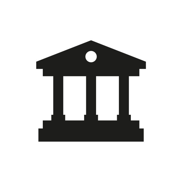 白色背景上的大学扁平图标图片下载