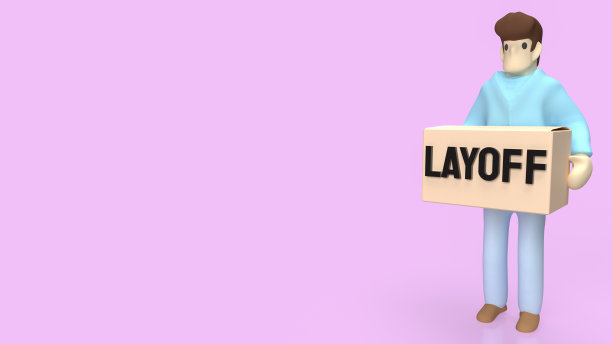 这个男人拿着盒子，准备进行3d概念渲染图片下载