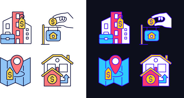 物业购买类型明暗主题图片下载