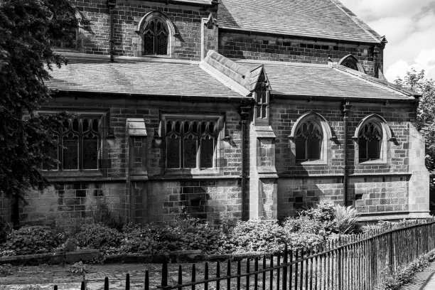 霍沃斯教堂和墓地图片下载