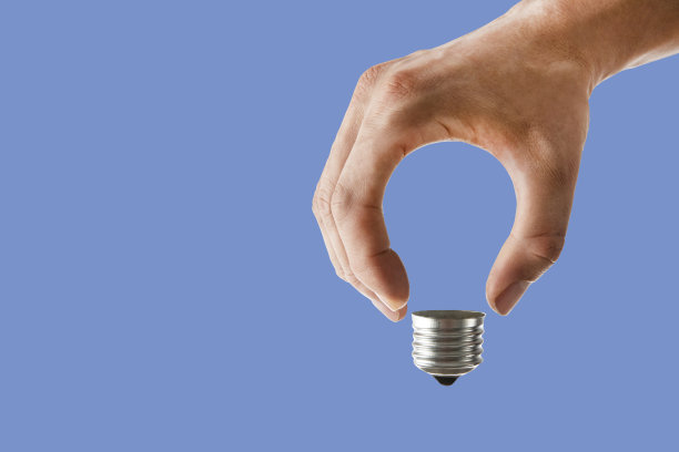 灯泡形状的手图片下载