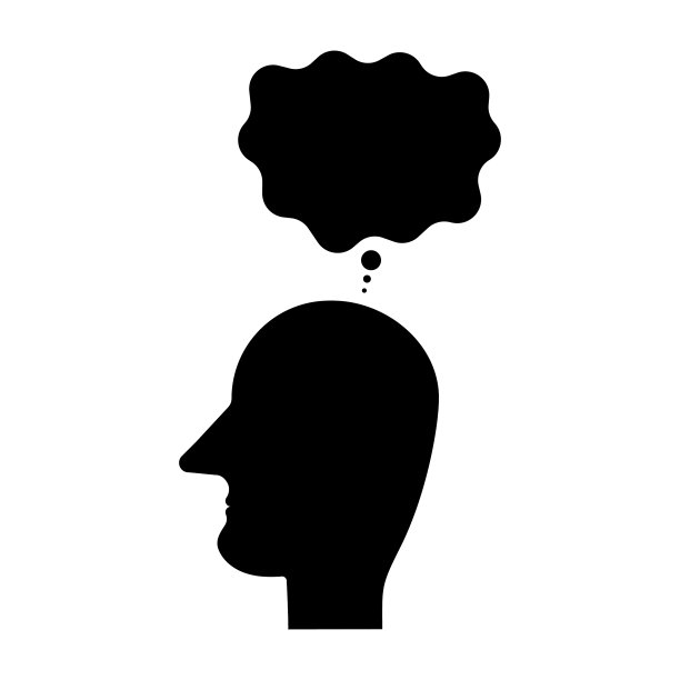 人类头部有思想的商业图标图片下载