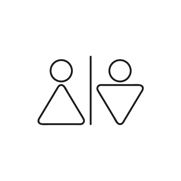 男性和女性图标细线网络和移动图片下载