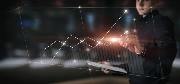 现代科技理念成功的商业工作。图片下载