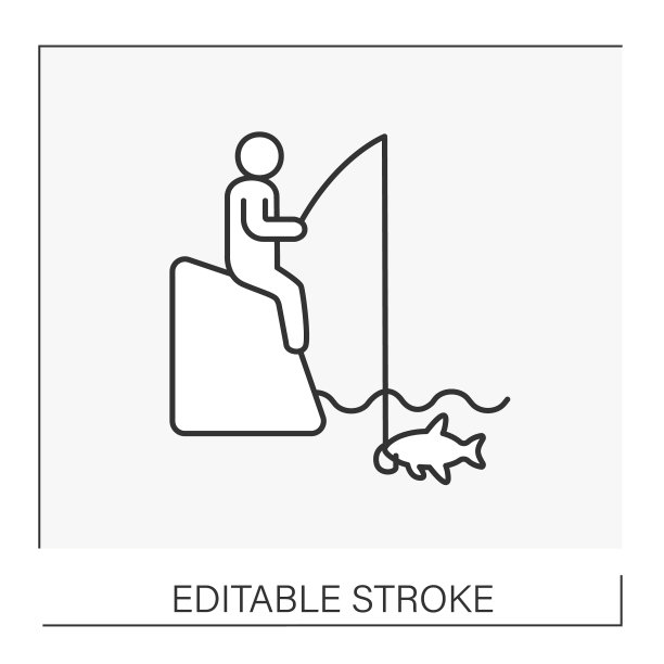 钓鱼线图标图片下载