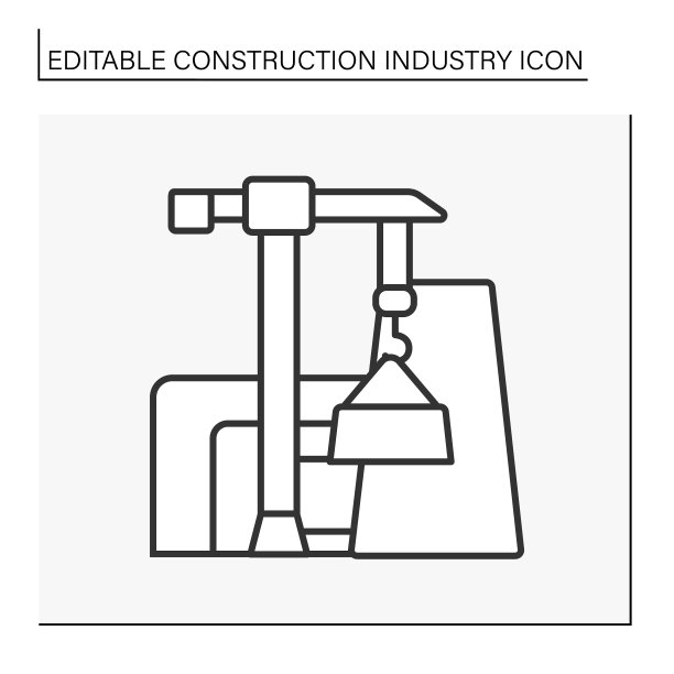 工厂建设线图标图片下载