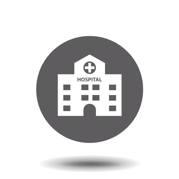 医疗医院图标扁平化设计简单为图片下载