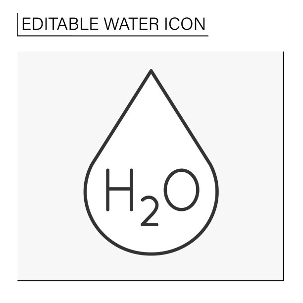 H2o公式线图标图片下载