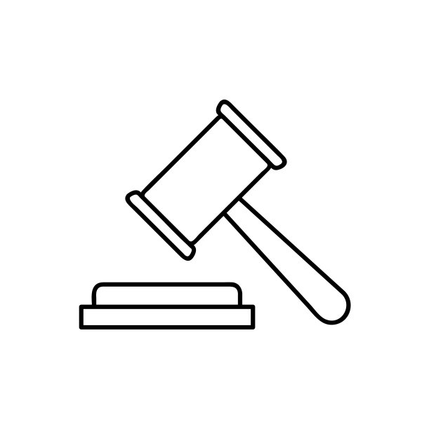 拍卖槌法律与正义象征判决图片下载