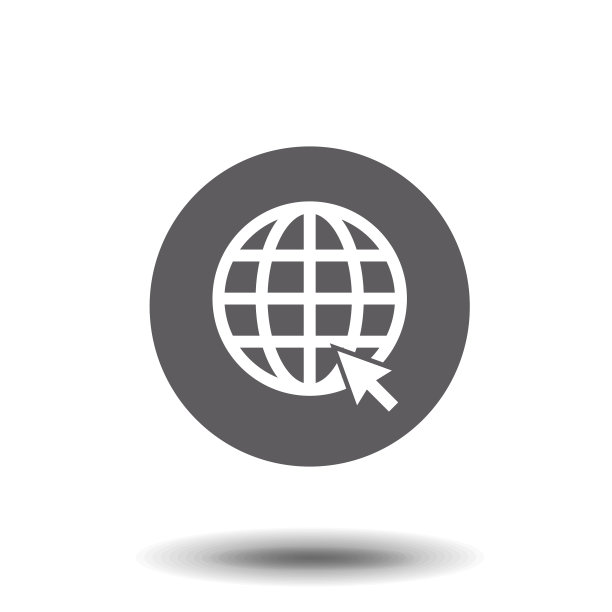 点击进入网站或互联网线艺术图标图片下载