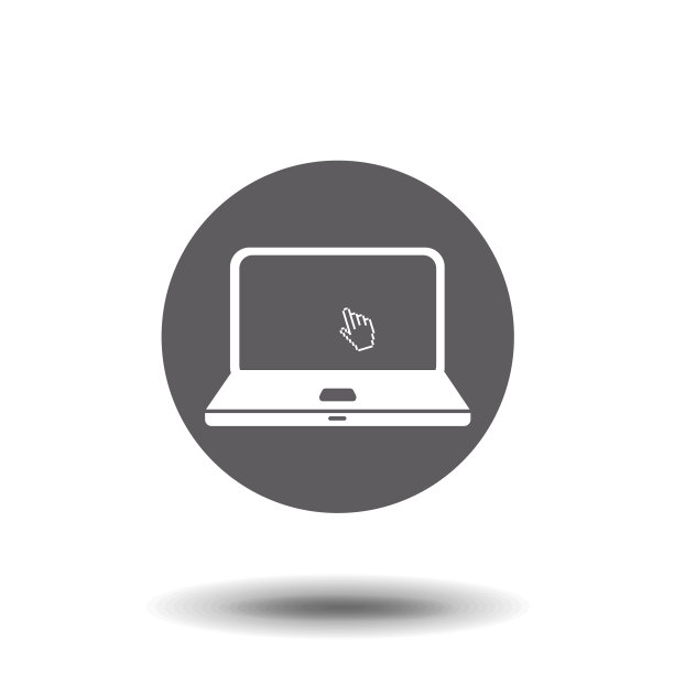 笔记本电脑平面图标图片下载