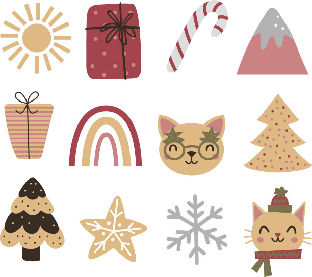 圣诞收藏与传统圣诞节图片下载