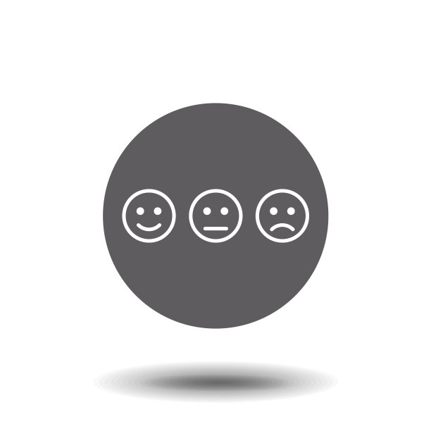 积极中性的表情符号图标图片下载