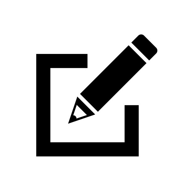 注册图标简单的平面符号完美的黑色图片下载