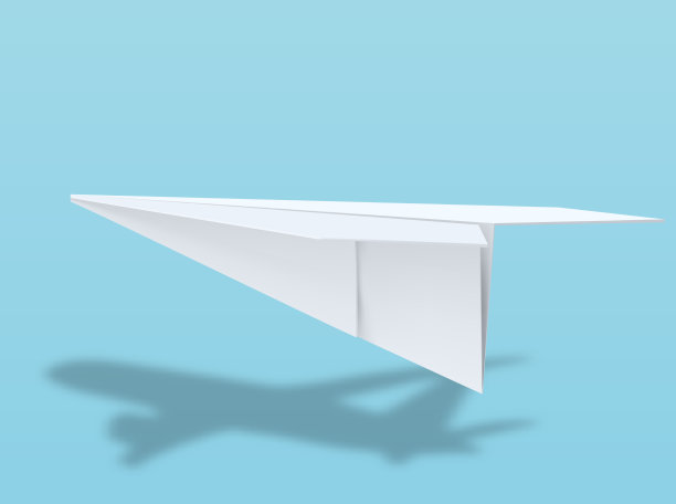 纸飞机在飞行中带着图片下载