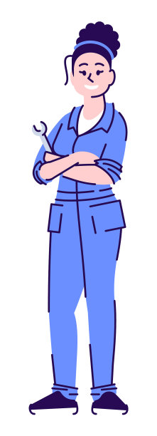 维修技师半平RGB色图片下载