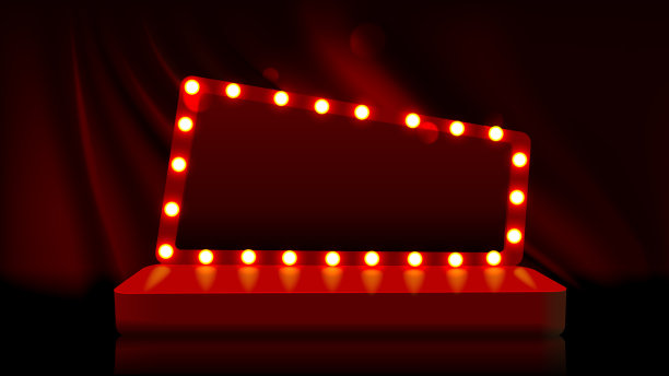 抽象的讲台被聚光灯照亮图片下载