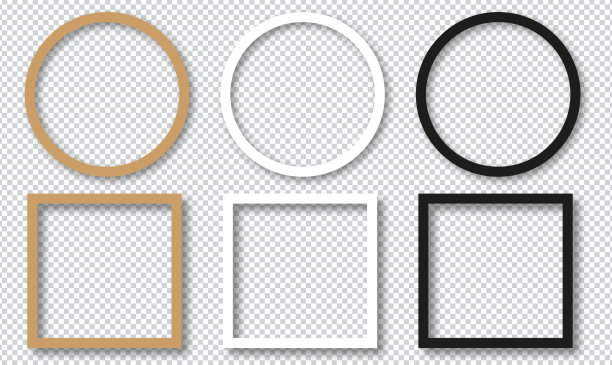 一套空画框画框模型图片下载