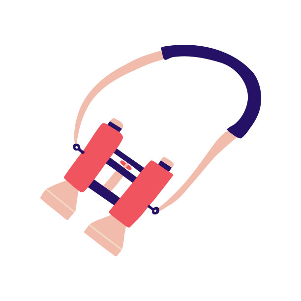 白色背景的旅游望远镜图片下载