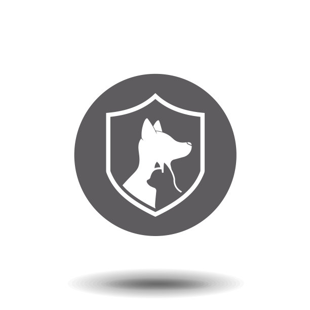 宠物保护图标简单的平面符号象形图图片下载