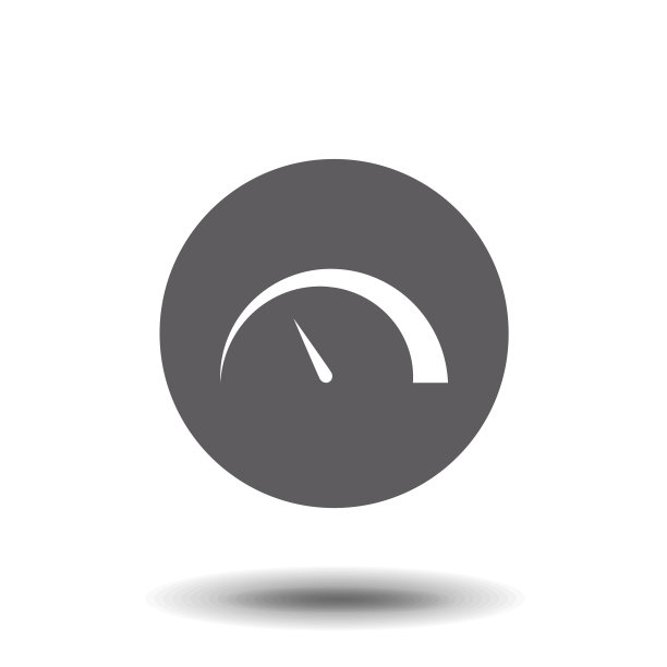 速度计图标简单的平面符号象形图图片下载