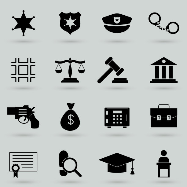 法律法律和正义图标集收集图片下载