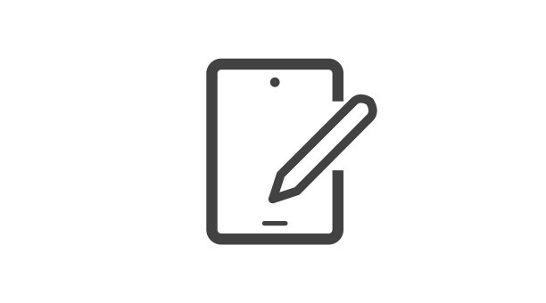 平板电脑和铅笔图标图片下载