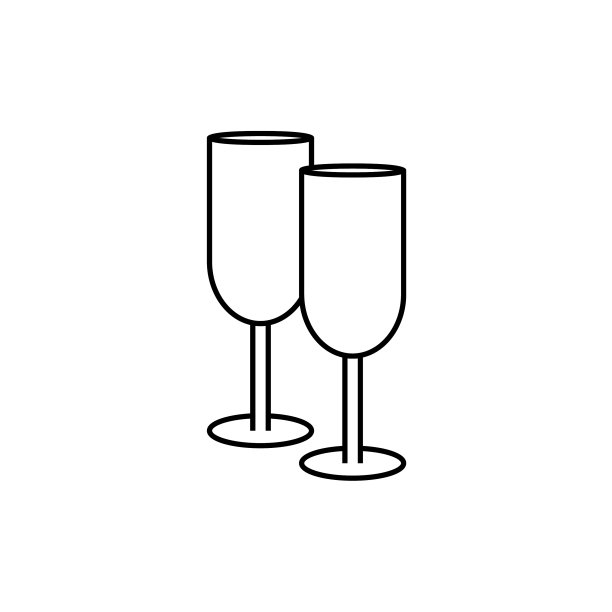 香槟酒杯象征着婚礼敬酒图片下载