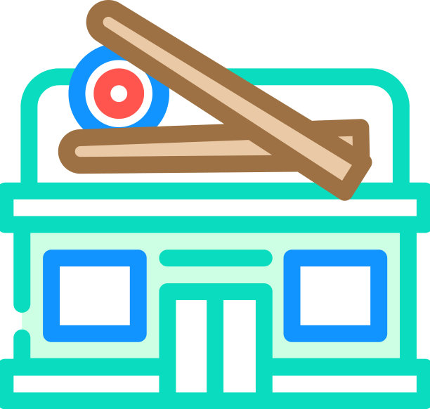 寿司餐厅颜色图标图片下载