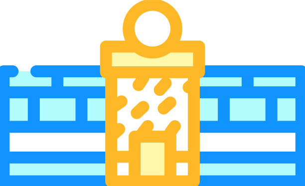 购物中心彩色图标图片下载