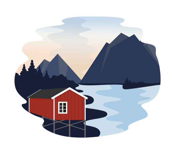 村在群山中风光无限图片下载