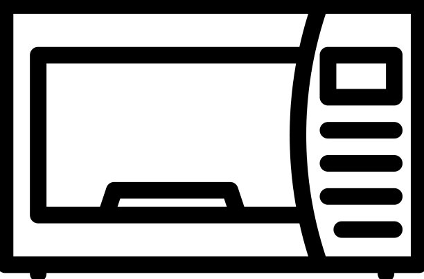 微波电子设备线图标图片下载