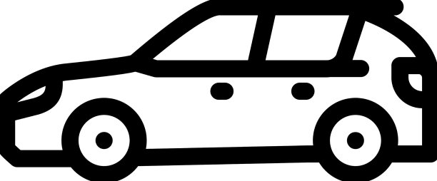 Suv车型车身线条图标图片下载