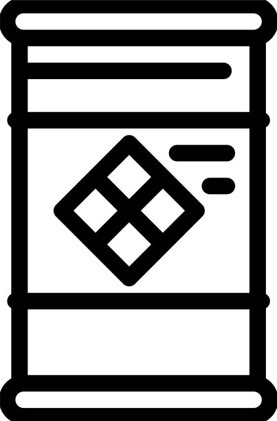 桶装特种化学品线性图标图片下载