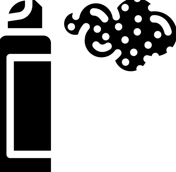 气雾剂喷雾字形图标图片下载