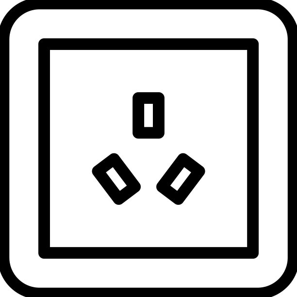 澳大利亚电源插座线性图标图片下载