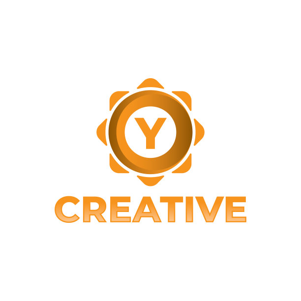 抽象太阳标志概念用字母设计图片下载