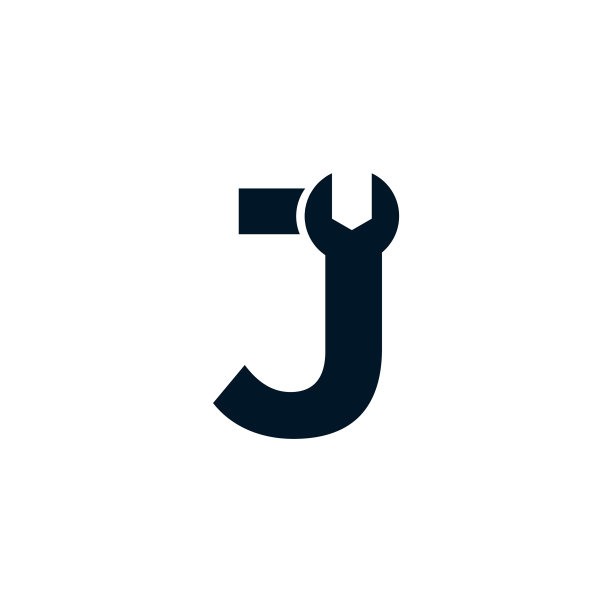 首字母j扳手logo设计灵感图片下载