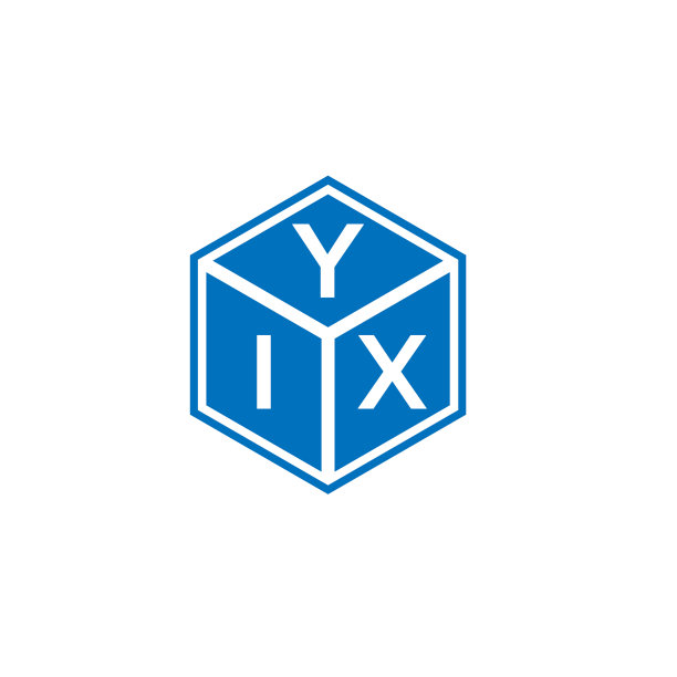 白色背景上的YIX字母标志设计图片下载